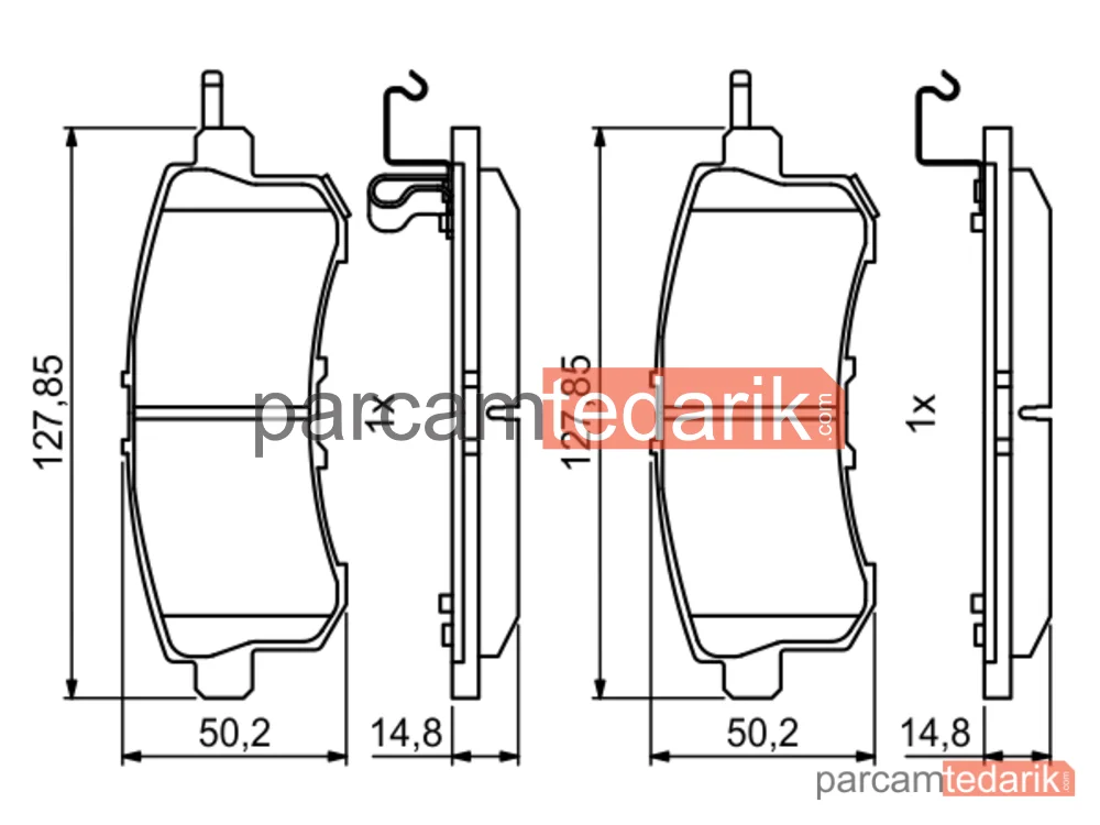 BOSCH 0986494778 | Fren Balatası (Ön) — Nissan Patrol VI
