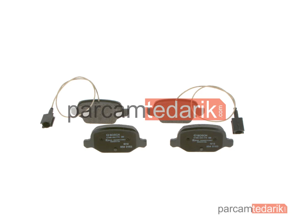 0986494779 | Fren Balatası (Arka) — Fiat 500, Abarth 500 / 595 / 695, Fiat Panda