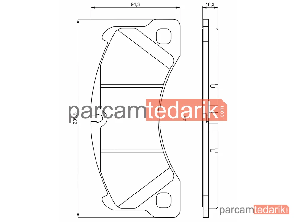 BOSCH 0986494787 | Fren Balatası — Porsche Cayenne, Porsche Panamera, Porsche Macan