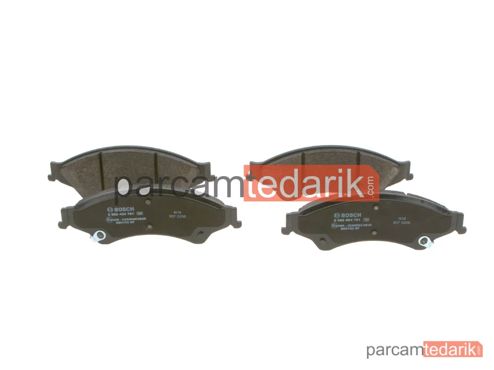 BOSCH 0986494791 | Fren Balatası (Ön) — Ford Ranger