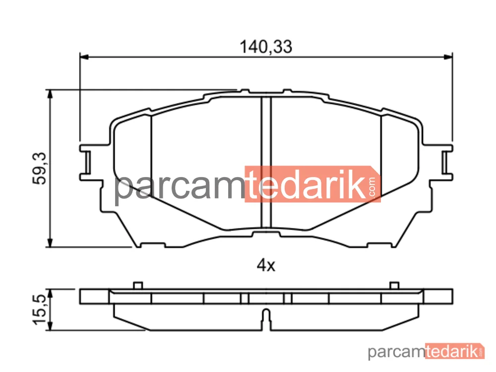 BOSCH 0986494793 | Fren Balatası (Ön) — Mazda 6