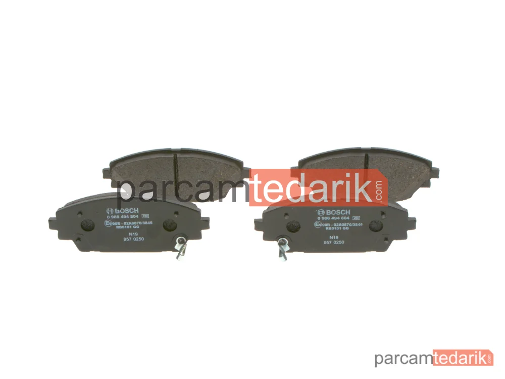 BOSCH 0986494804 | Fren Balatası (Ön) — Mazda CX-30, Mazda CX-3, Mazda 3