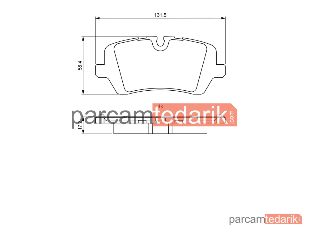 BOSCH 0986494810 | Fren Balatası (Arka) — Land Rover Range Rover Sport II, Land Rover Range Rover IV