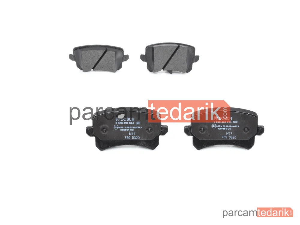 BOSCH 0986494814 | Fren Balatası (Arka) — Audi Q3