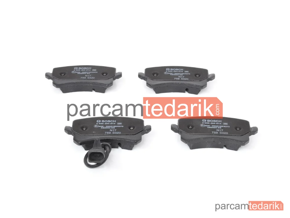BOSCH 0986494814 | Fren Balatası (Arka) — Audi Q3