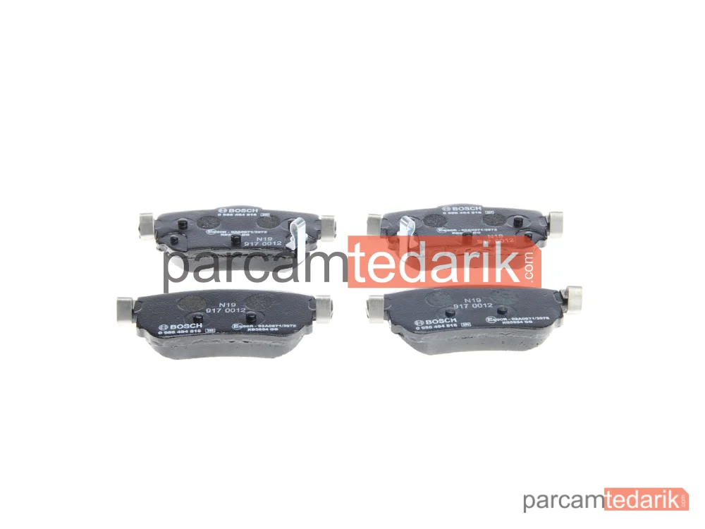 BOSCH 0986494816 | Fren Balatası (Arka) — Nissan X-Trail III, Renault Kadjar, Nissan Qashqai II