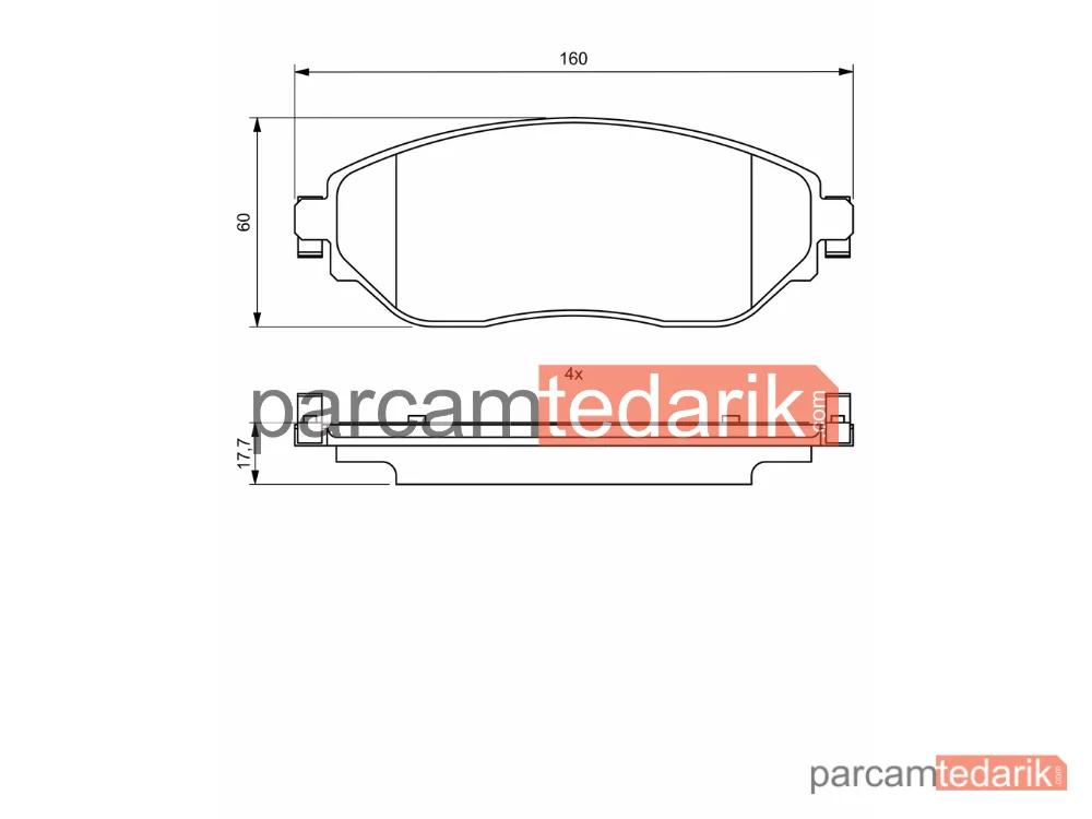 BOSCH 0986494817 | Fren Balatası — Renault Trafic III, Fiat Talento