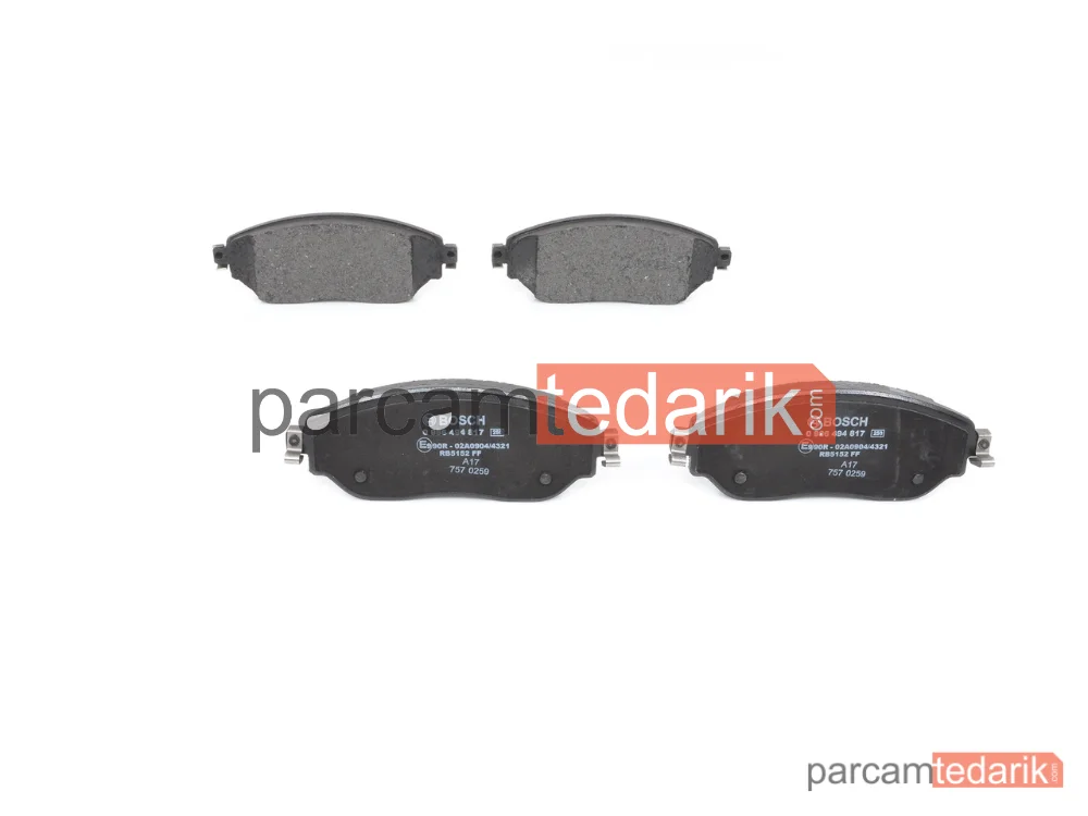 BOSCH 0986494817 | Fren Balatası — Renault Trafic III, Fiat Talento