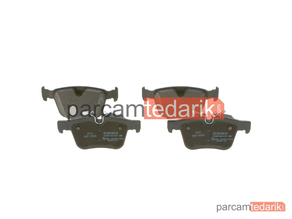 BOSCH 0986494819 | Fren Balatası (Arka) — Volvo S90 II, Volvo V90 II, Volvo XC60 II