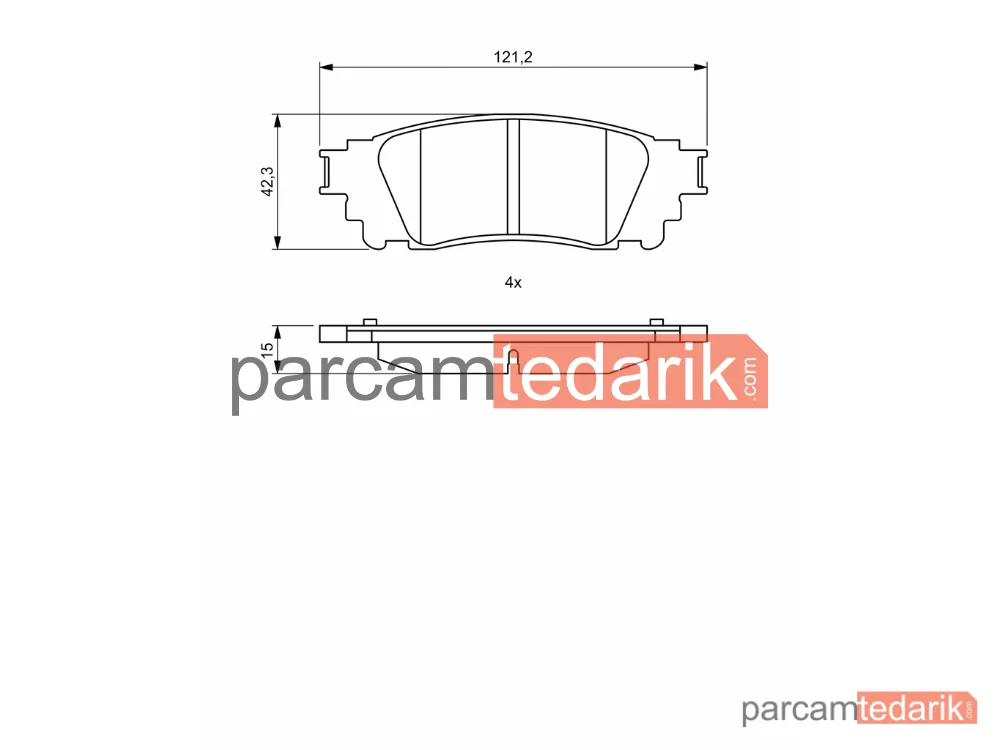 BOSCH 0986494822 | Fren Balatası (Arka) — Lexus NX