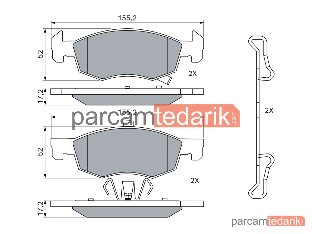 BOSCH 0986494824 | Fren Balatası — Opel Corsa E