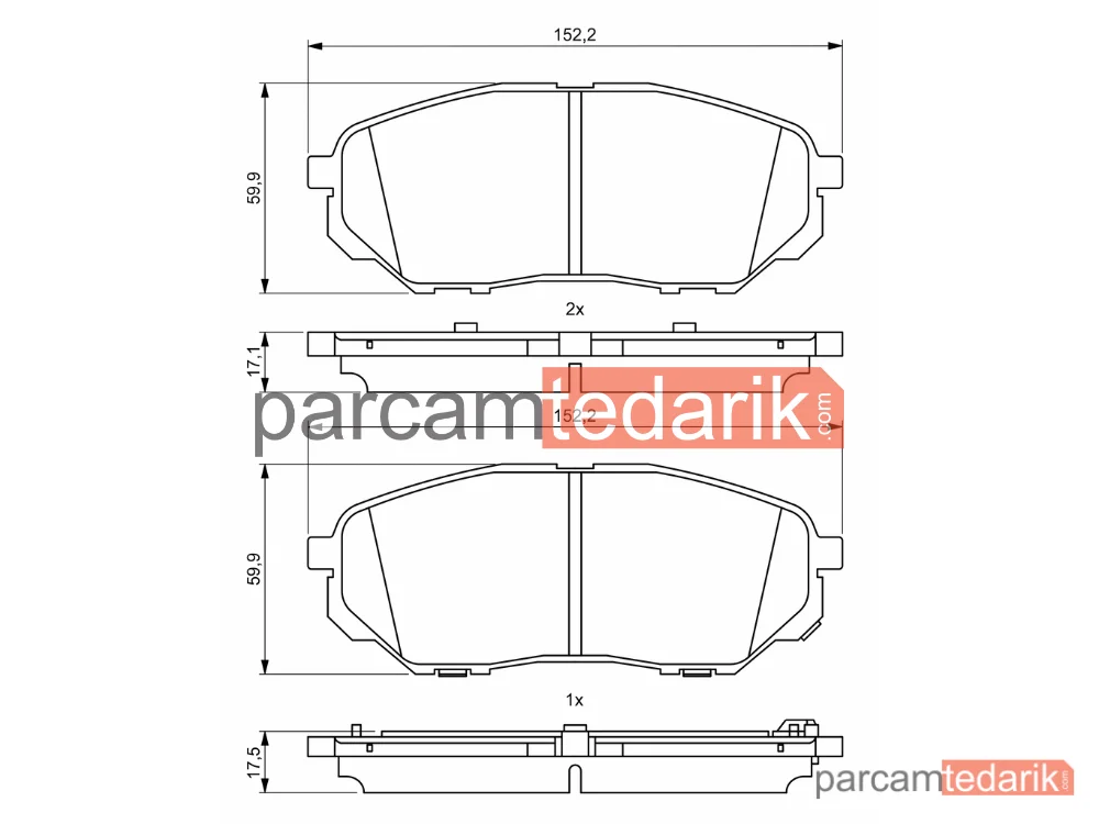 BOSCH 0986494827 | Fren Balatası (Ön) — Hyundai Santa FE IV, Kia Sorento III, Hyundai Santa FÉ III