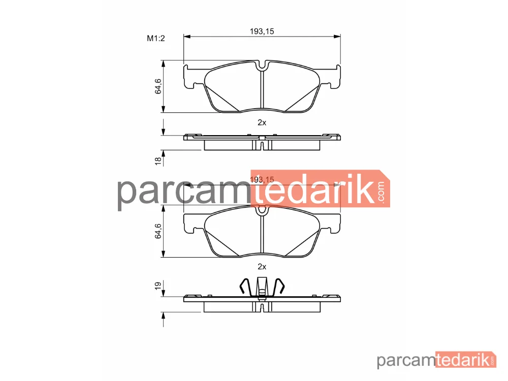 BOSCH 0986494831 | Fren Balatası (Ön) — Land Rover Range Rover Velar, Jaguar XE, Jaguar XF Sportbrake