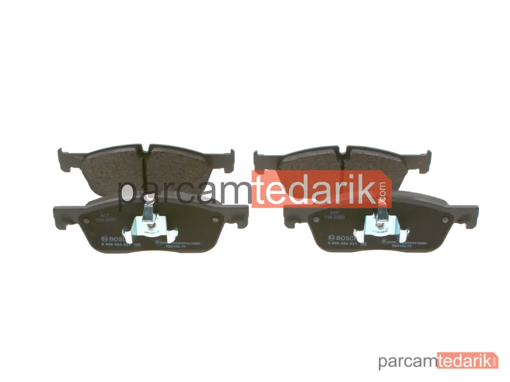 BOSCH 0986494831 | Fren Balatası (Ön) — Land Rover Range Rover Velar, Jaguar XE, Jaguar XF Sportbrake