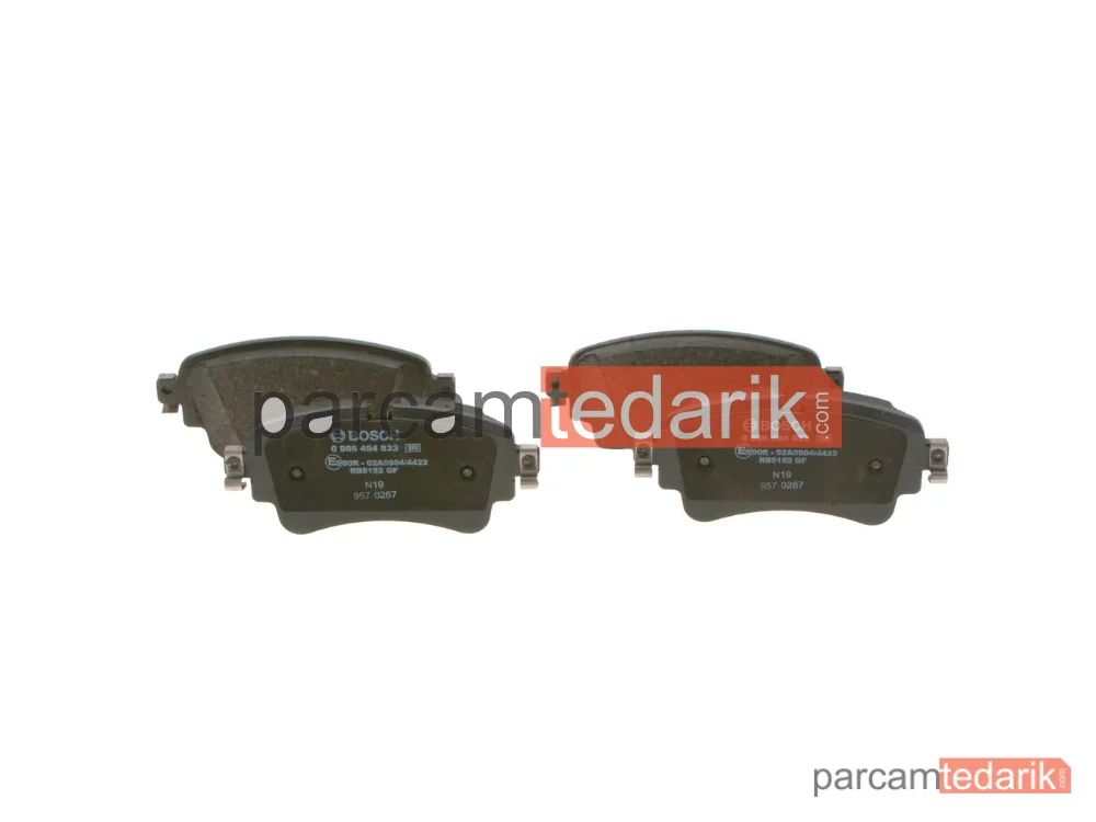 BOSCH 0986494833 | Fren Balatası (Arka) — Audi A4 B9, Audi A5, Audi A5 Cabrio