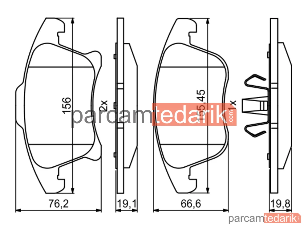 BOSCH 0986494837 | Fren Balatası (Ön) — Ford Mondeo V, Ford Galaxy III, Ford S-Max