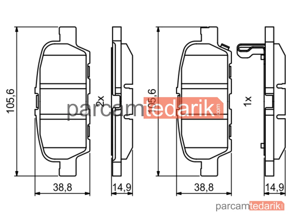BOSCH 0986494857 | Fren Balatası (Arka) — Nissan Juke, Infiniti Q50, Renault Koleos II