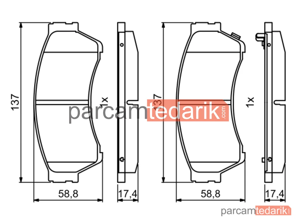 BOSCH 0986494860 | Fren Balatası (Ön) — Mazda 6