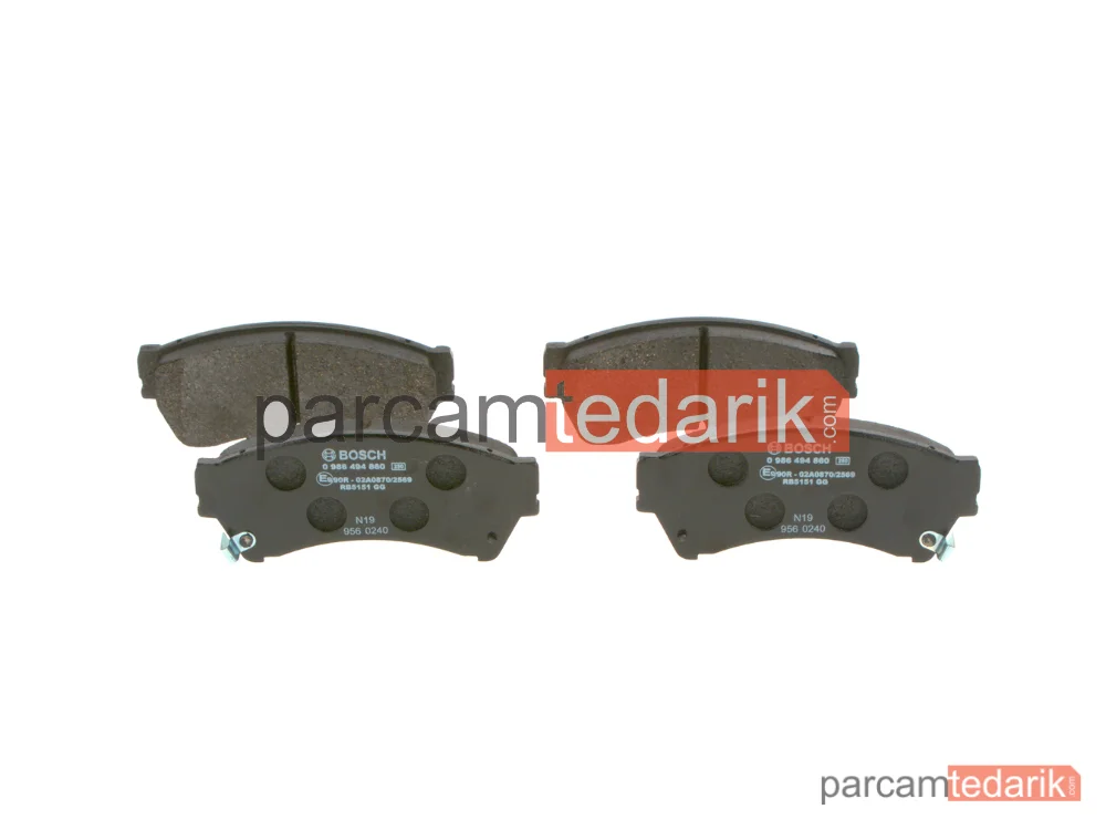 BOSCH 0986494860 | Fren Balatası (Ön) — Mazda 6