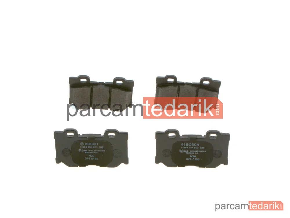 BOSCH 0986494863 | Fren Balatası (Arka) — Infiniti Q50, Infiniti Q70, Infiniti QX70