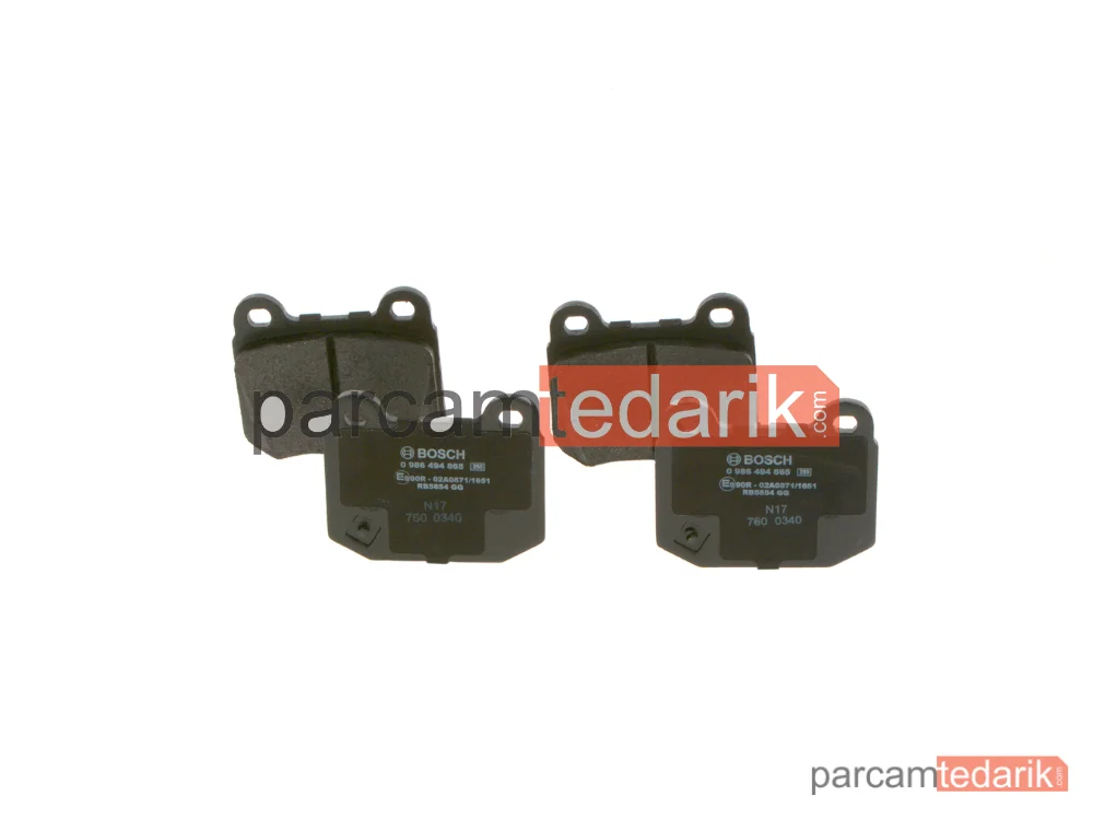0986494865 | Fren Balatası (Arka) — Mitsubishi Lancer VII, Nissan 350Z Coupe, Nissan 350Z Roadster