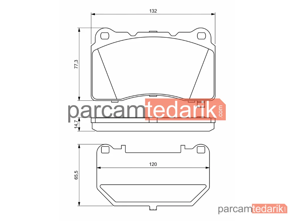 BOSCH 0986494880 | Fren Balatası (Ön) — Chevrolet Camaro, Tesla Model S