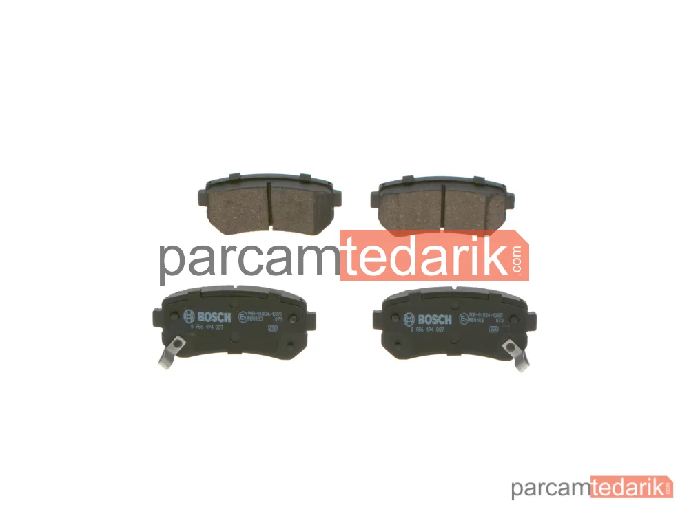 0986494887 | Fren Balatası (Arka) — Hyundai Tucson, Kia Sportage IV, Hyundai ix35