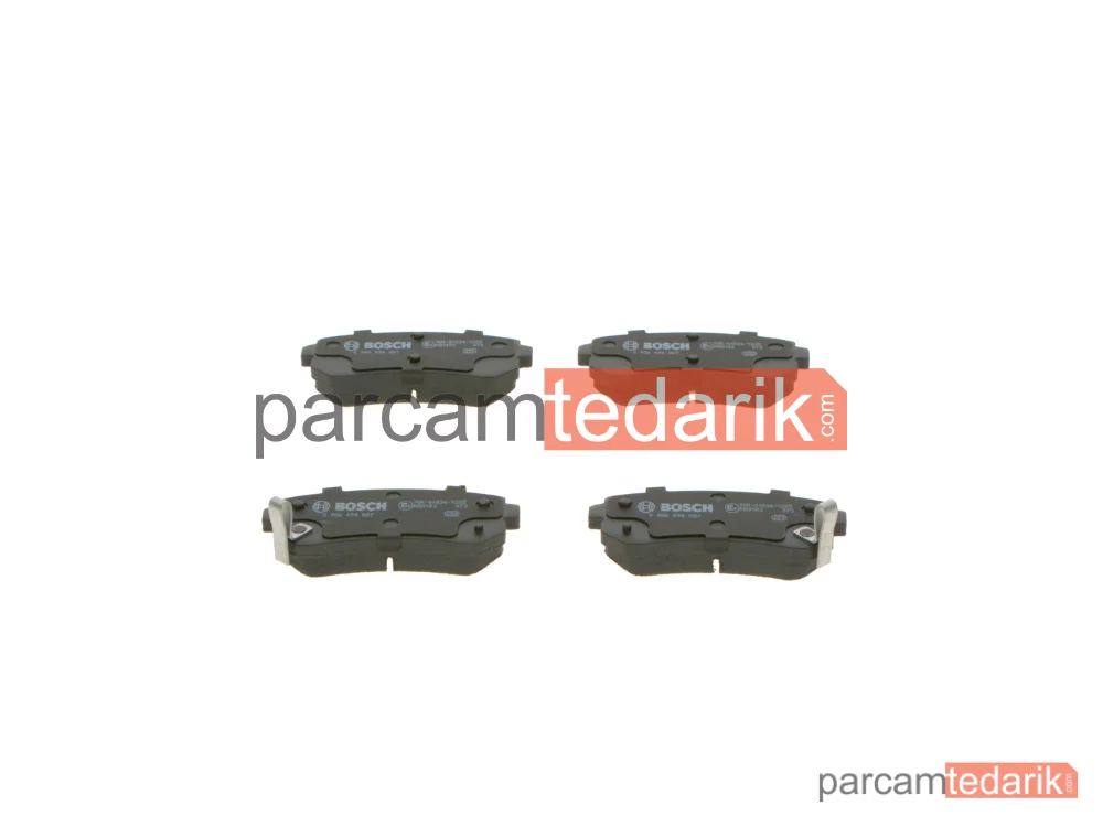 BOSCH 0986494887 | Fren Balatası (Arka) — Hyundai Tucson, Kia Sportage IV, Hyundai ix35