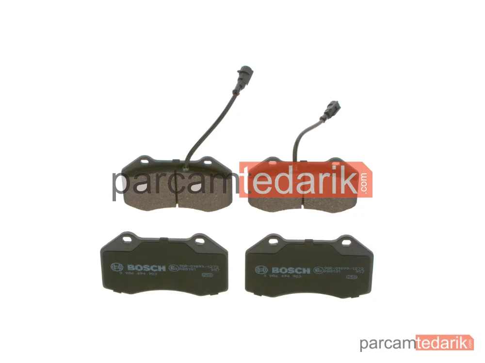 BOSCH 0986494903 | Fren Balatası (Ön) — Alfa Romeo Mito, Abarth Grande Punto, Abarth Punto Evo