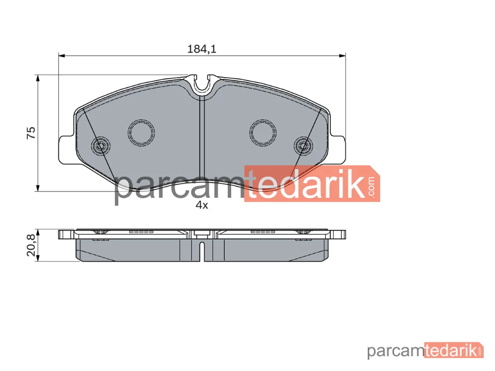 BOSCH 0986494914 | Fren Balatası (Ön) — Mercedes-Benz V-Serisi, Mercedes-Benz Marco Polo Camper