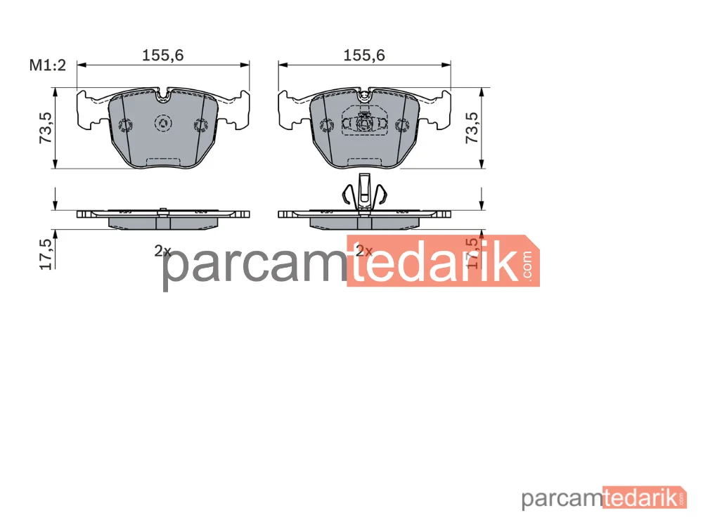 BOSCH 0986494918 | Fren Balatası (Arka) — Rolls-Royce Ghost I, Rolls-Royce Dawn, Rolls-Royce Wraith