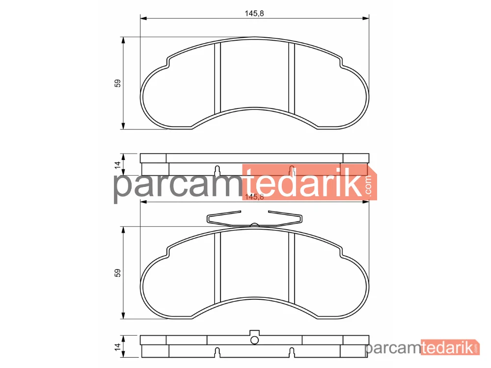 BOSCH 0986494942 | Fren Balatası (Ön) — Mercedes-Benz MB