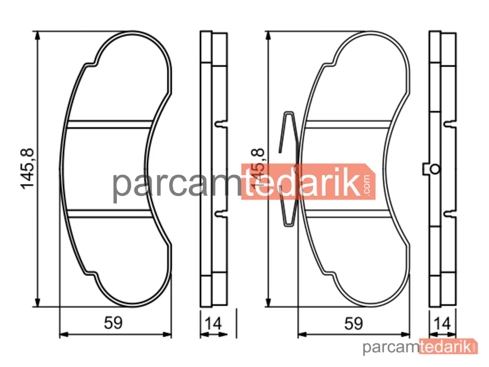 BOSCH 0986494942 | Fren Balatası (Ön) — Mercedes-Benz MB