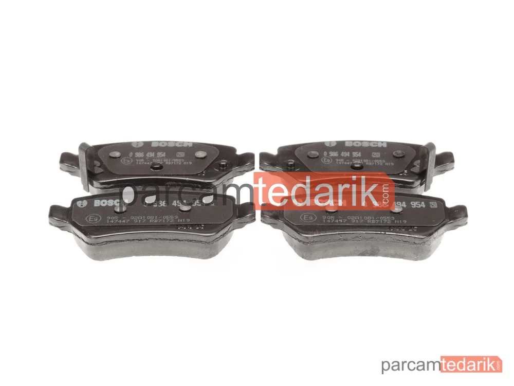 BOSCH 0986494954 | Fren Balatası (Arka) — Kia Ceed, Kia Ceed Sportswagon, Kia Pro Ceed