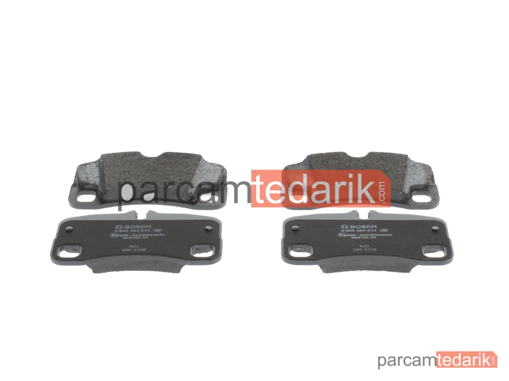 0986494974 | Fren Balatası (Arka) — Porsche 911, Porsche 911 Cabrio, Porsche 911 Targa Tavan