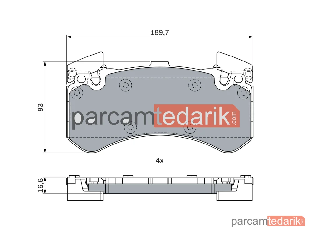 BOSCH 0986494991 | Fren Balatası — Audi A6 C7, Audi A8 D4, Audi A7