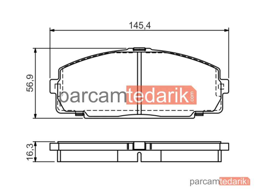 BOSCH 0986495058 | Fren Balatası — Toyota Hiace IV, Toyota Hiace III