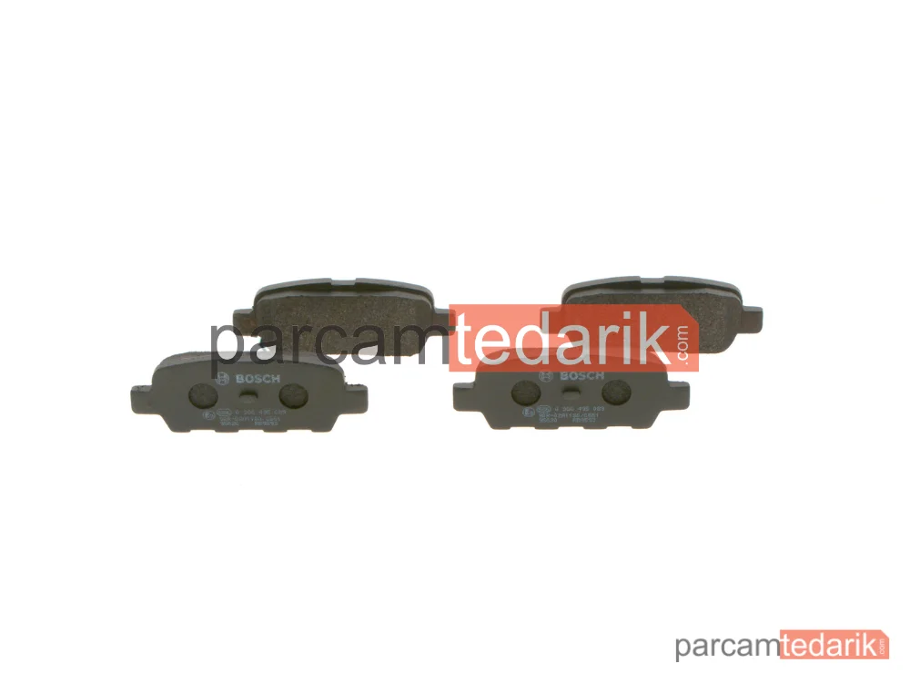 0986495089 | Fren Balatası (Arka) — Nissan Qashqai I, Nissan X-Trail II, Renault Koleos I