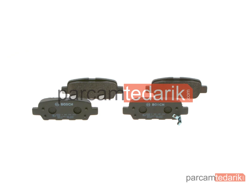 BOSCH 0986495089 | Fren Balatası (Arka) — Nissan Qashqai I, Nissan X-Trail II, Renault Koleos I