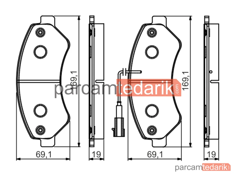 BOSCH 0986495095 | Fren Balatası (Ön) — Citroen Jumper III, Fiat Ducato, Peugeot Boxer