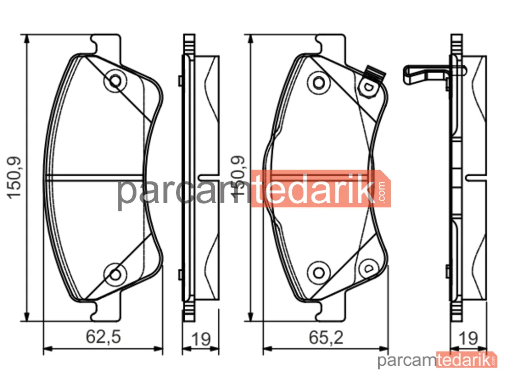 BOSCH 0986495106 | Fren Balatası — Toyota Avensis, Toyota Auris, Toyota Verso