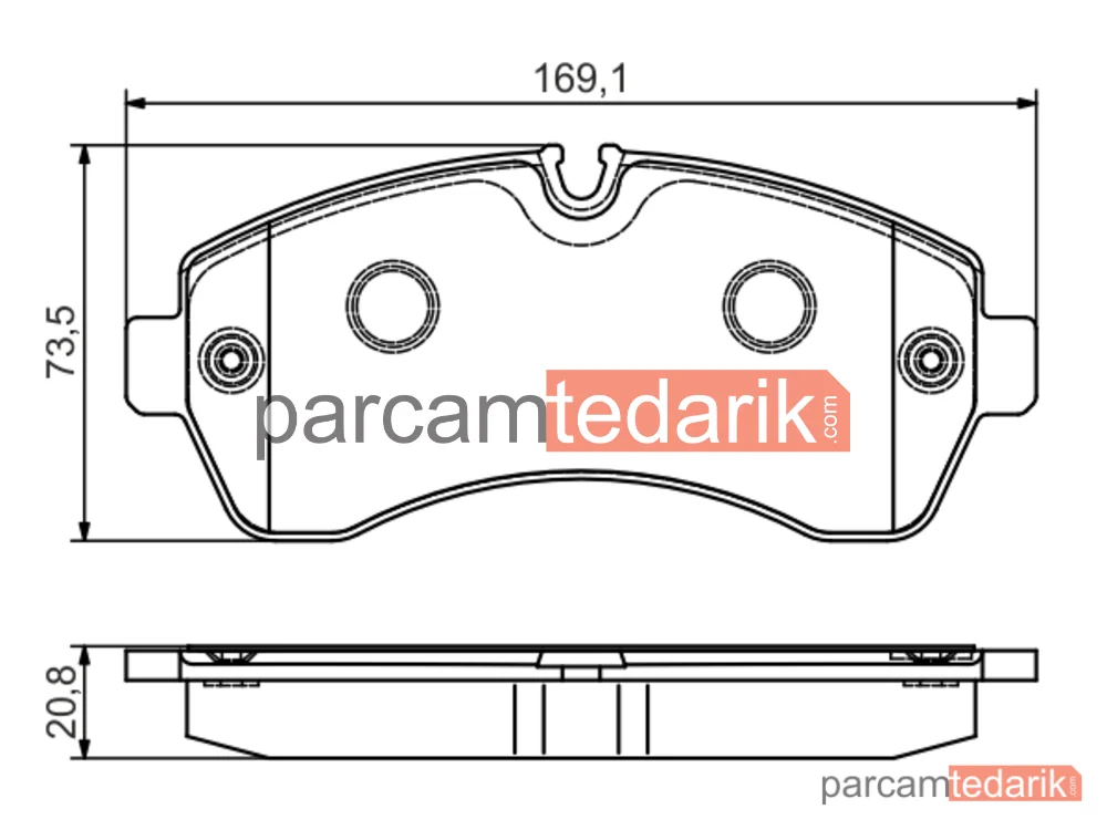 BOSCH 0986495107 | Fren Balatası — Mercedes-Benz Sprinter 5-t, Mercedes-Benz Sprinter 3,5-t