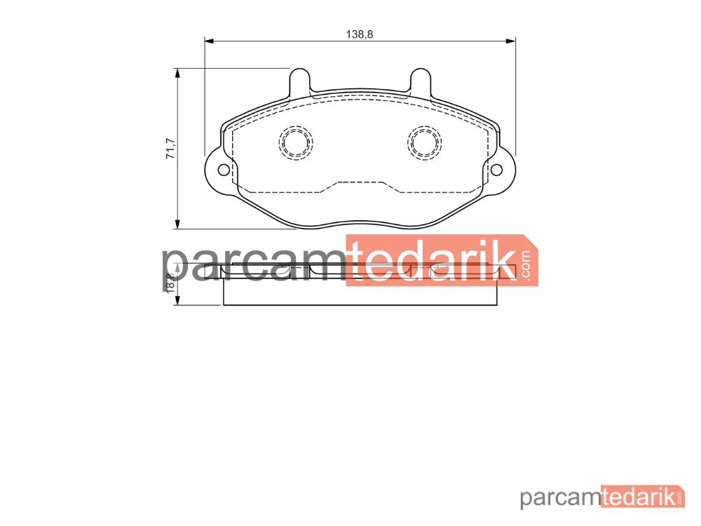 BOSCH 0986495112 | Fren Balatası — Ford Transit, Ford Transit Tourneo