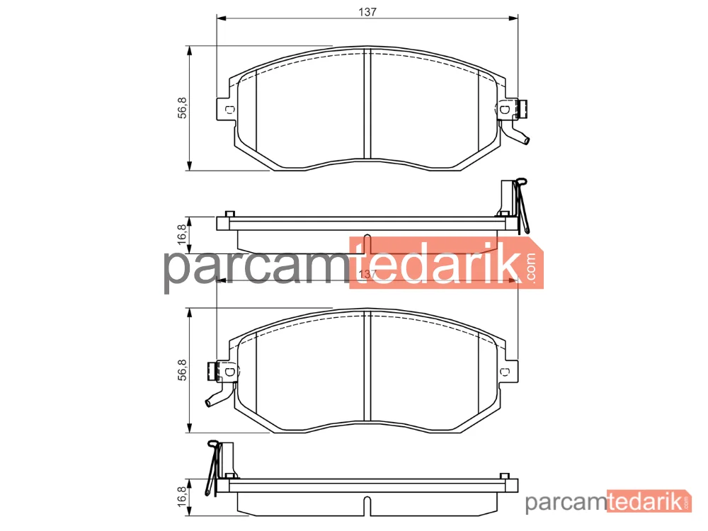 BOSCH 0986495125 | Fren Balatası — Subaru Impreza, Subaru Forester, Subaru Legacy V