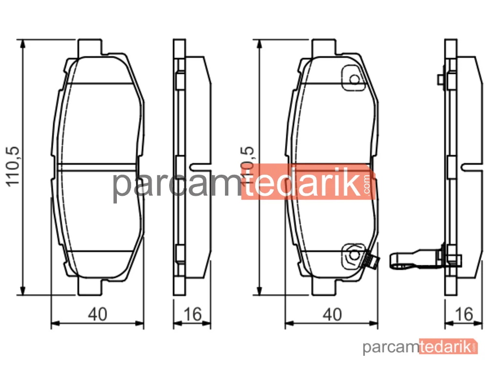 BOSCH 0986495135 | Fren Balatası (Arka) — Subaru Impreza