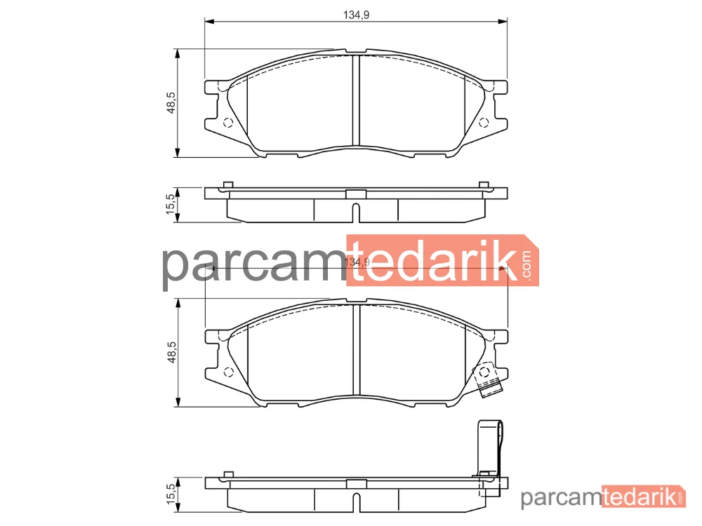 BOSCH 0986495146 | Fren Balatası — Nissan Almera Classic