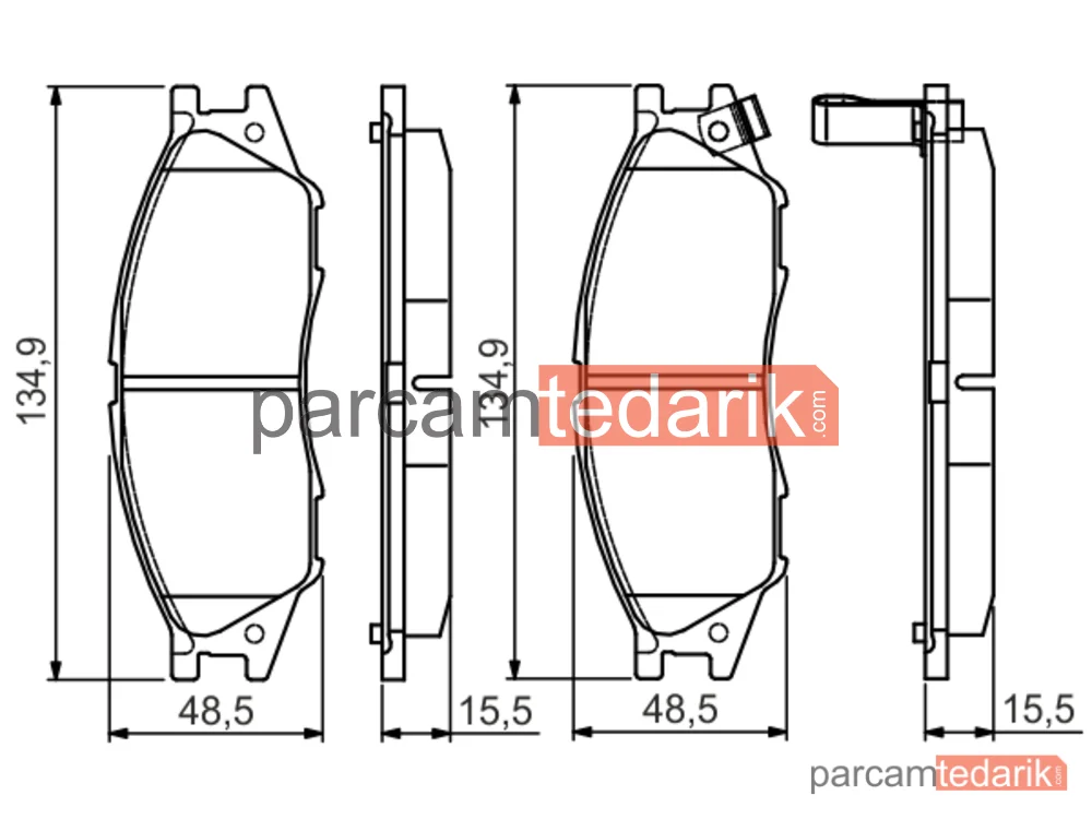 BOSCH 0986495146 | Fren Balatası — Nissan Almera Classic