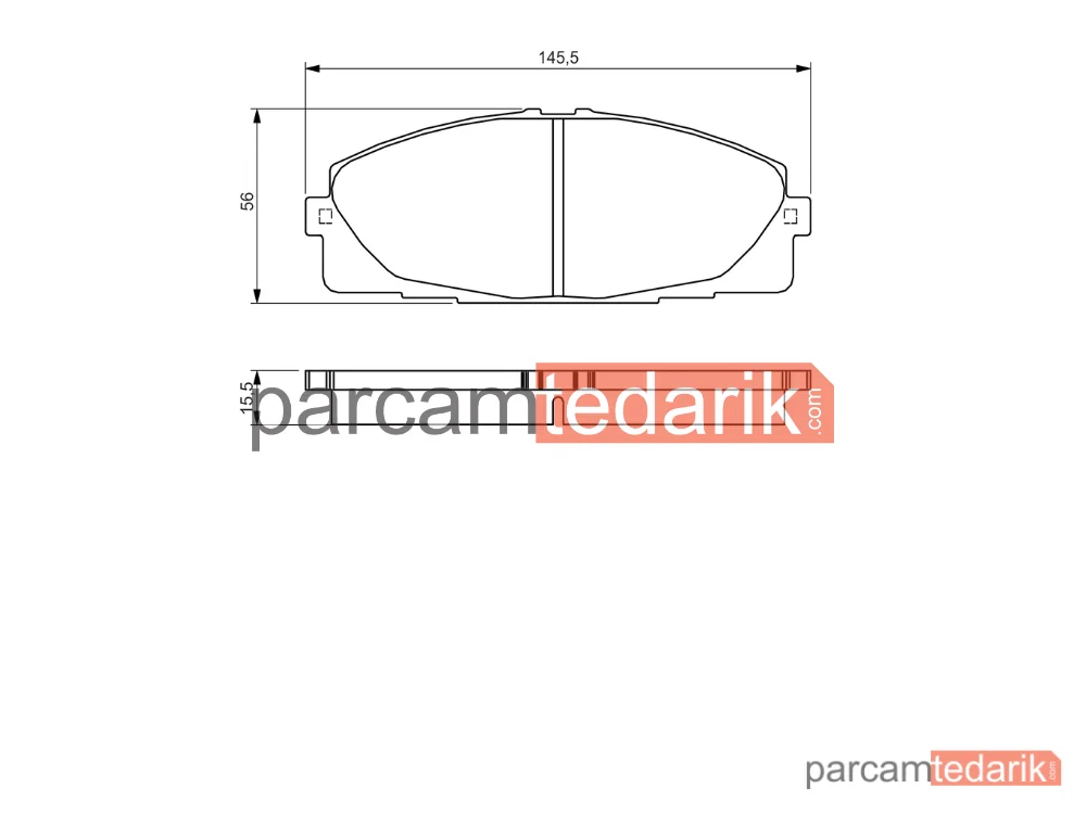 BOSCH 0986495152 | Fren Balatası (Ön) — Toyota Hiace V, Toyota Hiace / Commuter V, Toyota Hiace IV