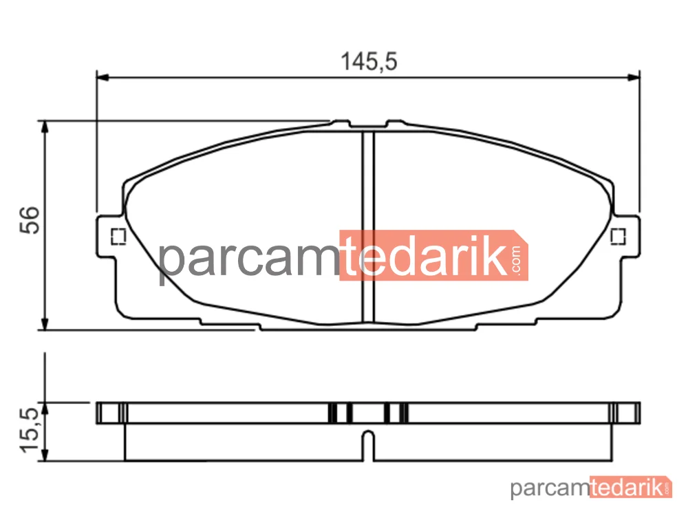 BOSCH 0986495152 | Fren Balatası (Ön) — Toyota Hiace V, Toyota Hiace / Commuter V, Toyota Hiace IV