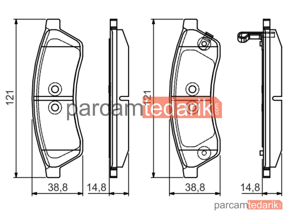 BOSCH 0986495168 | Fren Balatası (Arka) — Chevrolet Epica